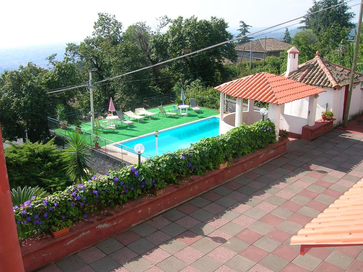 Al Villino Sunshine In Villa Con Piscina Ed Idromassaggio SantʼAlfio Eksteriør bilde